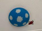 Plafonnière plafond lamp kinderkamer wolken vliegtuigje, Ophalen of Verzenden, Gebruikt