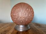 SALE Art Deco Tafellamp plafonniere hallamp jaren 30 roze, Ophalen of Verzenden
