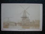 HAARLEM Kabinetfoto  ophaalbrug en molen begin 1900  11x17 c, Verzamelen, Ansichtkaarten | Nederland, Noord-Holland, Ophalen of Verzenden