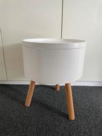 Leuk! Dit wit/roze bijzettafeltje vd Kwantum, Ophalen, Minder dan 55 cm, Gebruikt, Rond