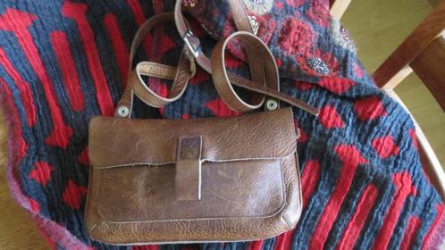 Keecie, leren tas, model Monkey Tree, cognac used look, Sieraden, Tassen en Uiterlijk, Tassen | Schoudertassen, Gebruikt, Overige merken