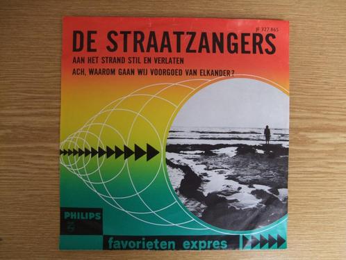 DE STRAATZANGERS    AAN HET STRAND STIL EN VERLATEN / ACH,, Cd's en Dvd's, Vinyl Singles, Zo goed als nieuw, Single, Nederlandstalig