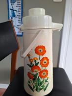 Vintage thermoskan "wildflower" 70's, Overige typen, Ophalen of Verzenden, Overige stijlen, Glas