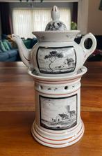 Tisanière, kruidentheepot met landschap, Antiek en Kunst, Ophalen of Verzenden