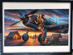 [Poster in Frame] Sexy Leger Pin up met vliegtuig, Verzamelen, Militaria | Tweede Wereldoorlog, Verzenden