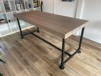 Steigerhouten eettafel, Huis en Inrichting, Tafels | Eettafels, Ophalen, 200 cm of meer, 50 tot 100 cm, Metaal