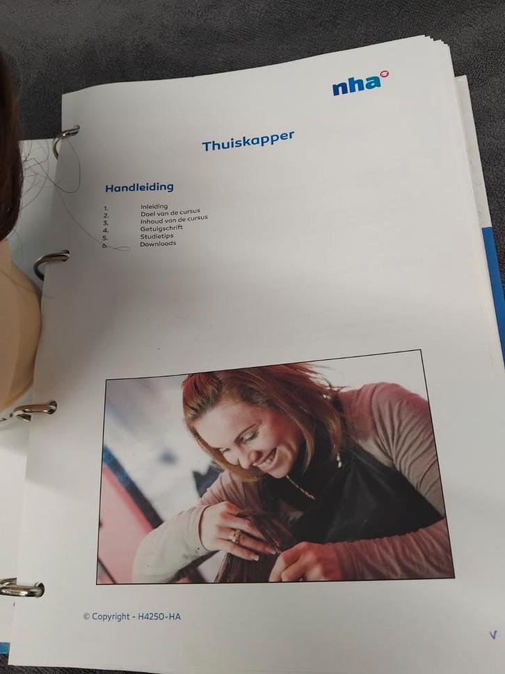 Thuiskapper cursus NHA + oefenhoofd, Boeken, Studieboeken en Cursussen, Zo goed als nieuw, Niet van toepassing, Ophalen of Verzenden