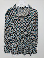 CHASTAR dames travel stof blouse top met print mt L / XL, Blauw, Chastar, Maat 42/44 (L), Ophalen of Verzenden