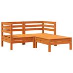 Loungeset Hout Inclusief waterafstotende Kussens, 4 zitplaatsen, Verzenden, Zo goed als nieuw, Loungeset