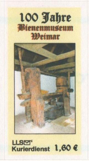 Bijenmuseum Weimar, ouderwetse eiken houten honingpers beschikbaar voor biedingen