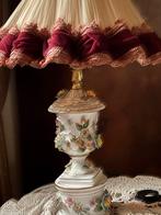 Elegante Vintage Tafellamp met Bloemmotief, Barok, Verzenden, Nieuw, Minder dan 100 cm