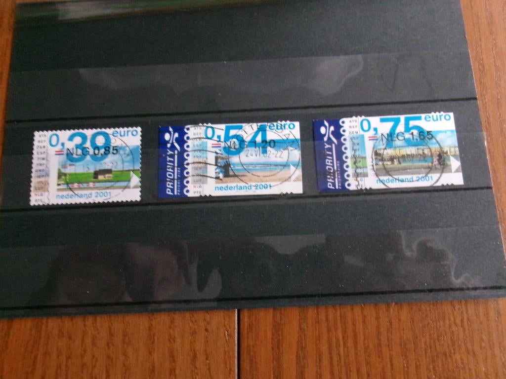2001 - eurozegels (412g), Postzegels en Munten, Postzegels | Nederland, Verzenden, Gestempeld