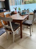 Eettafel met stoelen, Huis en Inrichting, Tafels | Eettafels, Ophalen, 50 tot 100 cm, Eikenhout, 50 tot 100 cm