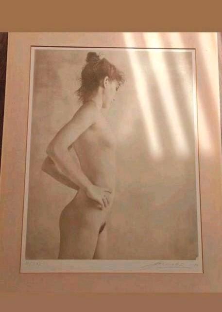 Peter Handel, Stehender Damenakt, Huis en Inrichting, Woonaccessoires | Lijsten, Zo goed als nieuw, Minder dan 50 cm, Hout, Ophalen of Verzenden