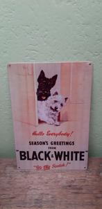 reclamebord Black & White Whisky, Verzamelen, Merken en Reclamevoorwerpen, Ophalen of Verzenden, Nieuw, Reclamebord