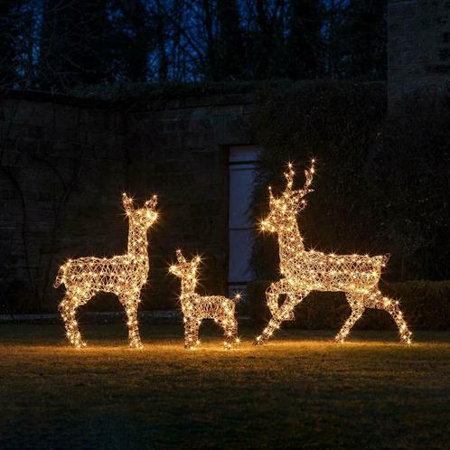 LED Rendierenfamilie. Mooie Set Van 3 Stuks Led Rendieren., Diversen, Kerst, Nieuw, Ophalen of Verzenden
