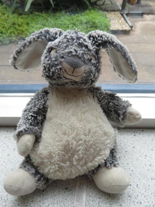 Grijs wit gemeleerd konijn merk Nicotoy Simba Toys, Kinderen en Baby's, Speelgoed | Knuffels en Pluche, Gebruikt, Konijn, Ophalen of Verzenden