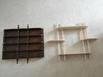 2 vintage Wandrekjes, etagere, toonkastje voor miniaturen, Ophalen of Verzenden