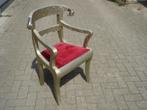 Anglo-Indian Regency style ram's head wedding chair, Ophalen, Gebruikt, Metaal, Eén