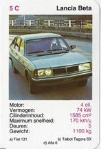 Kw17 autokaartje 5C lancia beta, Ophalen of Verzenden, Zo goed als nieuw, Auto's