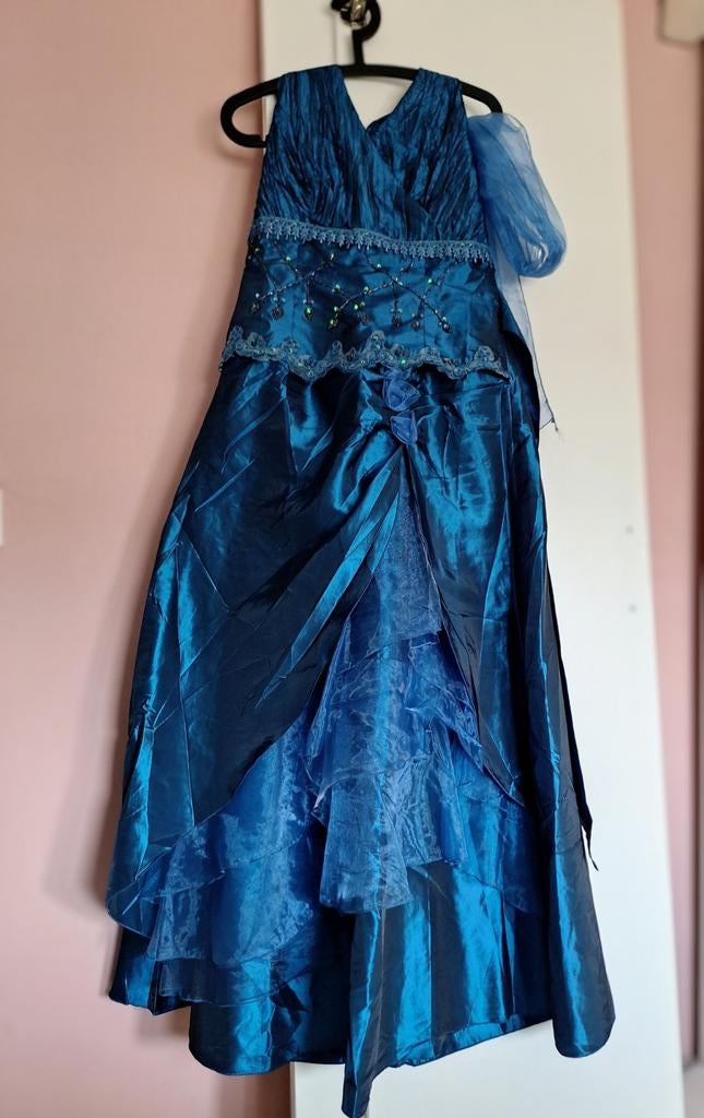 Prachtige blauwe jurk mt 42/44 Nieuw  voor Elfia of feest, Ophalen of Verzenden, Nieuw