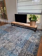 XXL Vloerkleed Desso &Ex blauw grijs patchwork 350x350, Ophalen, Grijs, Vierkant, 200 cm of meer