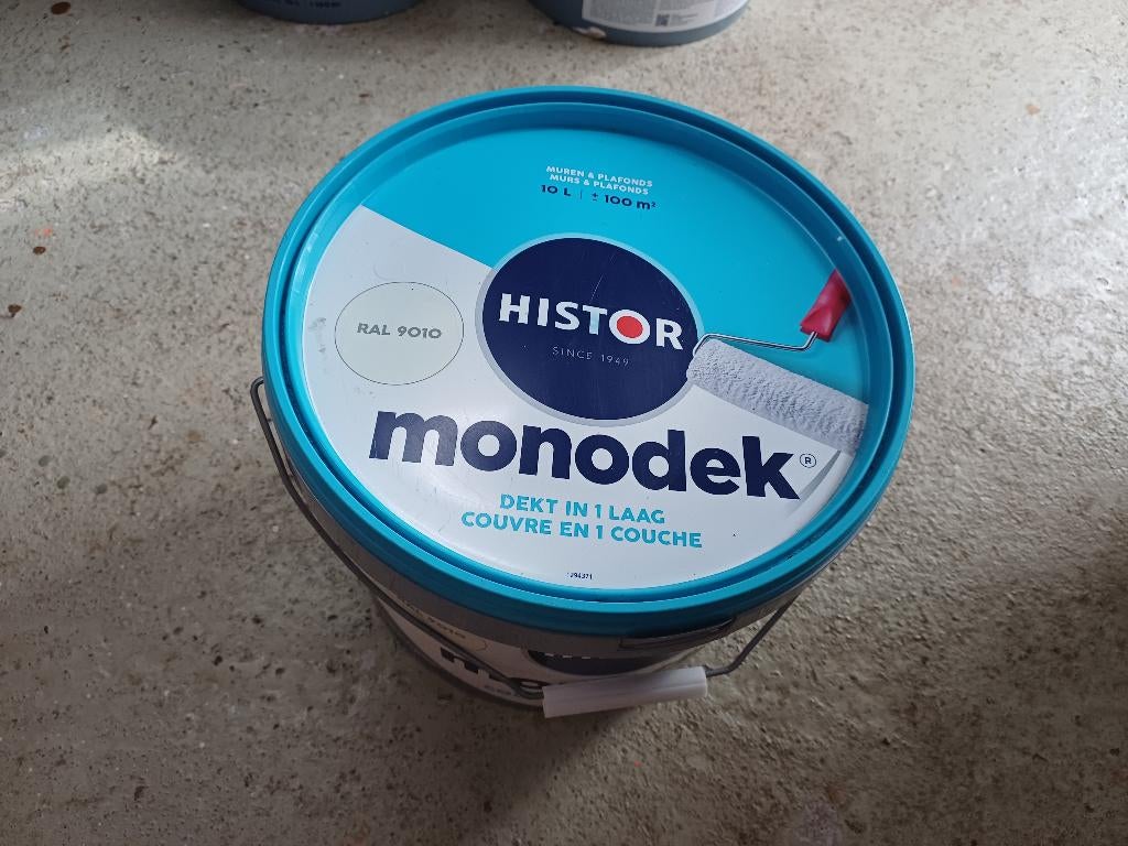 monodek 9010 nieuw 10 liter, Ophalen, Wit, Nieuw, 10 tot 15 liter