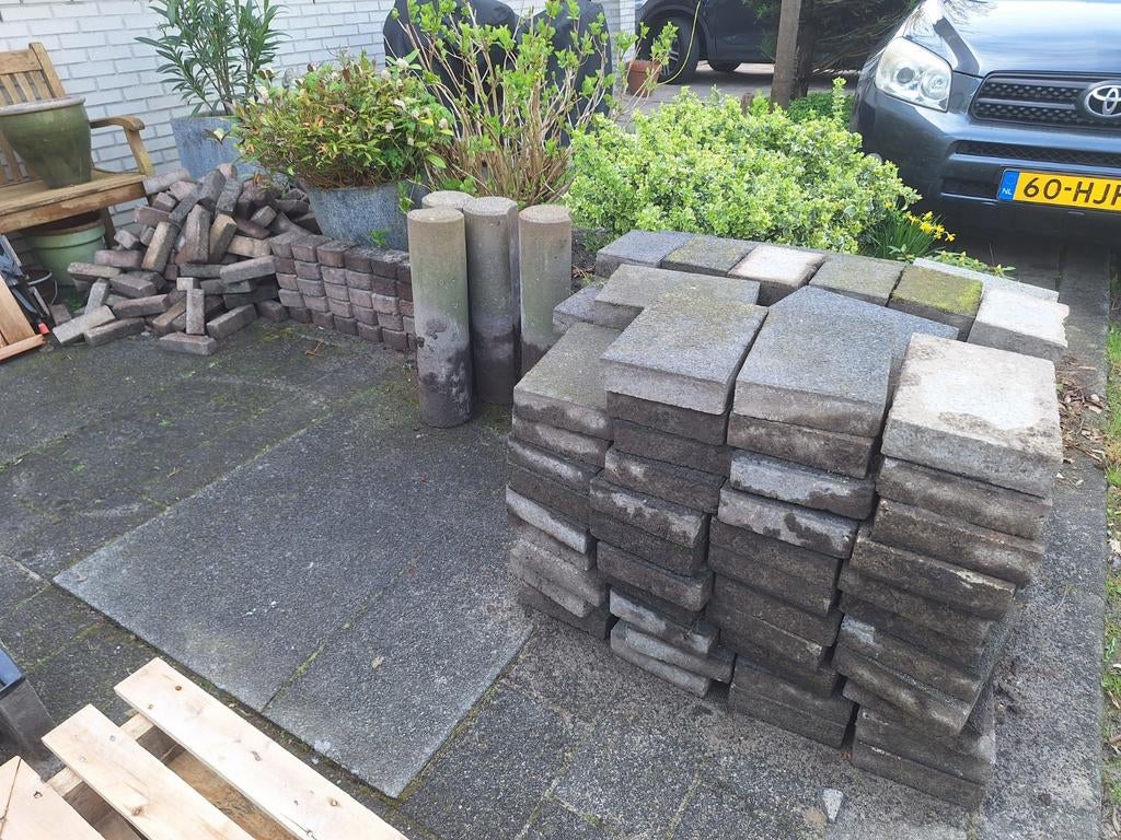 Tegels voor terras en klinkertjes, Tuin en Terras, Tegels en Klinkers, Ophalen