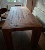 Eetkamertafel van degelijk steigerhout, Ophalen, Gebruikt, Landelijk en strak, 200 cm of meer