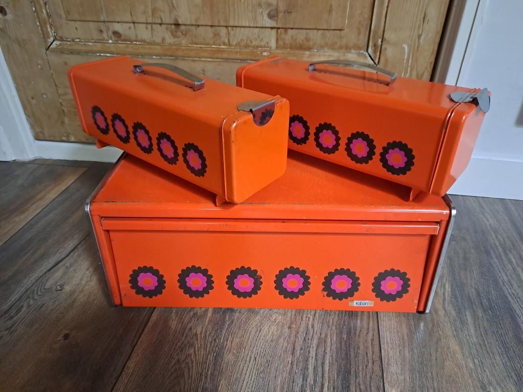 Brabantia Patricia vintage broodtrommel en voorraadbussen, Ophalen of Verzenden