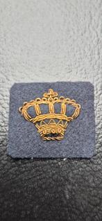 Vooroorlogs embleem kroon sergeant majoor administratie (2), Ophalen of Verzenden, Nederland, Embleem of Badge
