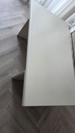 Leolux salontafel beige ecru, Huis en Inrichting, Tafels | Salontafels, Gebruikt, 50 tot 100 cm, Minder dan 50 cm, Rechthoekig