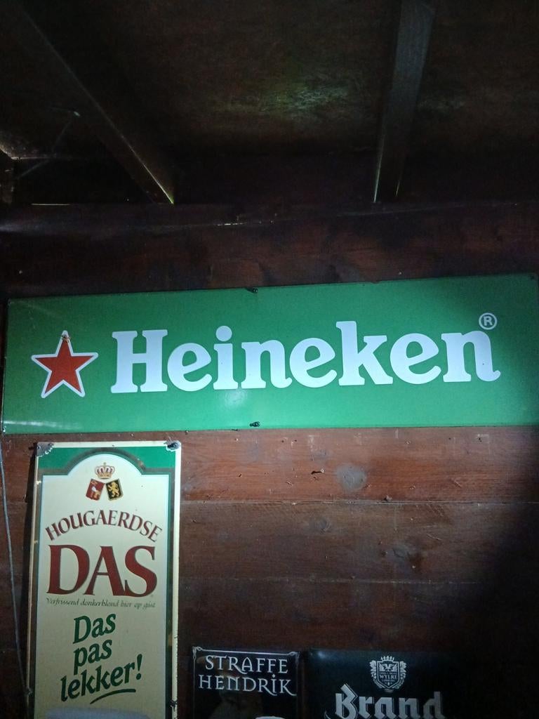 Emaille bord, Ophalen, Zo goed als nieuw, Reclamebord, Plaat of Schild, Overige merken