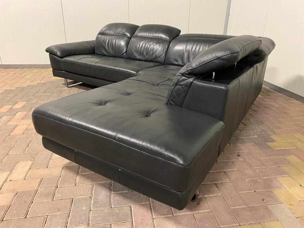 Natuzzi Editions Antraciet Hoekbank–Gratis Levering NL & BE, Huis en Inrichting, Banken | Bankstellen, 250 tot 300 cm, Hoekbank