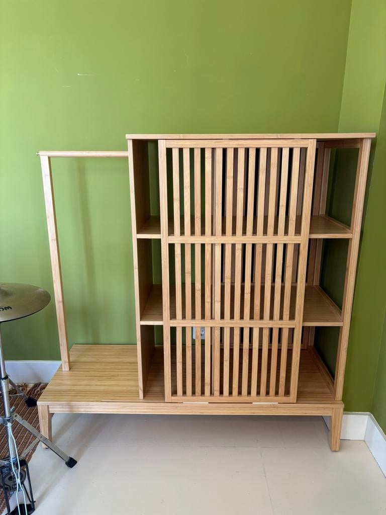 Kledingkast van bamboe Nordiska Ikea, Ophalen, 100 tot 150 cm, 100 tot 150 cm, Zo goed als nieuw