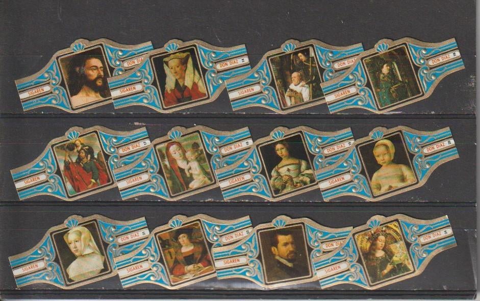 reeks  905  schilders  1-12   sigarenbanden, Verzamelen, Rookartikelen, Aanstekers en Luciferdoosjes, Ophalen of Verzenden, Zo goed als nieuw
