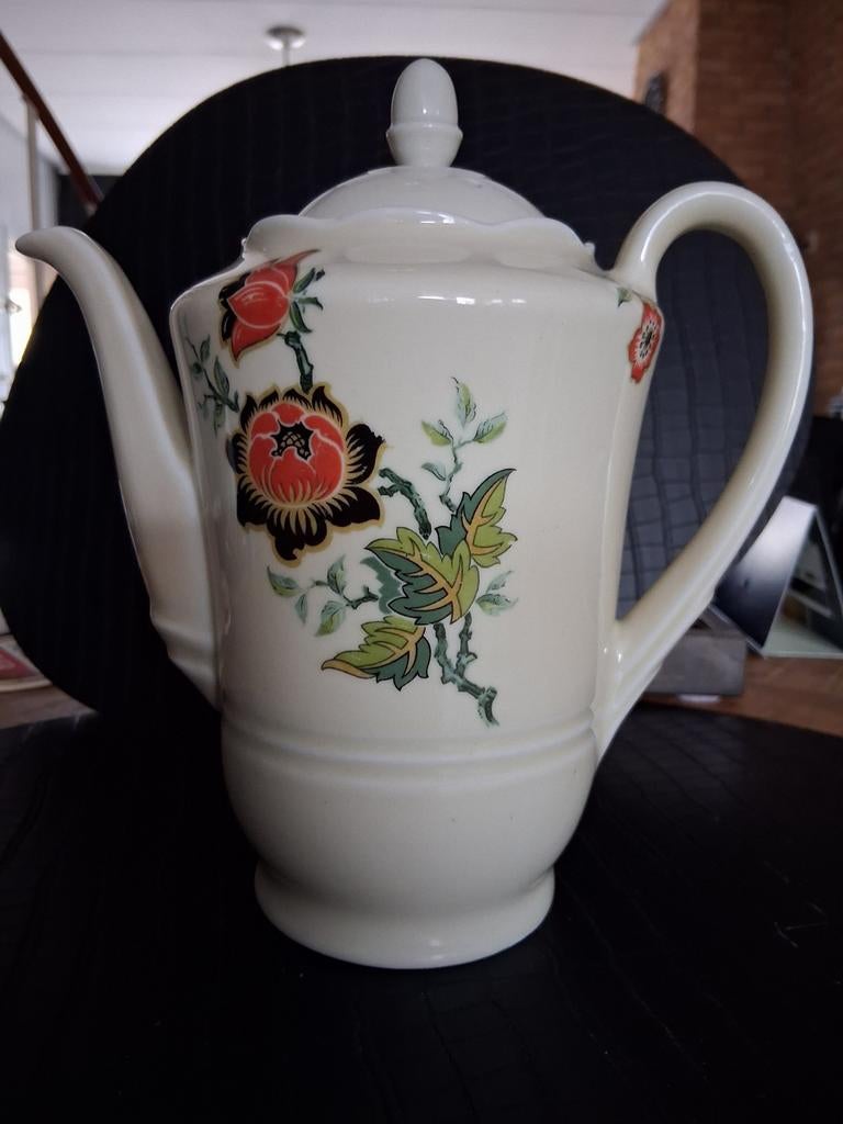 Mosa Maastricht theepot met bloemmotief, Antiek en Kunst, Ophalen of Verzenden