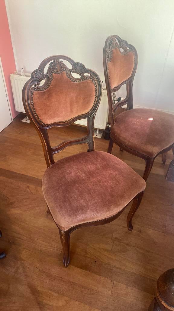 4x Biedermeier eettafelstoelen, Antiek en Kunst, Antiek | Meubels | Stoelen en Banken, Ophalen