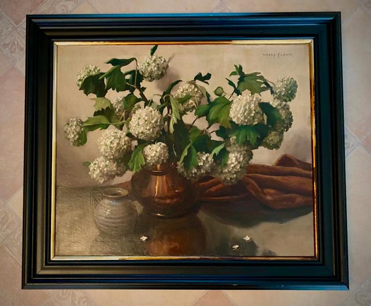 Willy Fleur (1888–1967) - Olieverf op doek., Antiek en Kunst, Kunst | Schilderijen | Klassiek, Ophalen of Verzenden