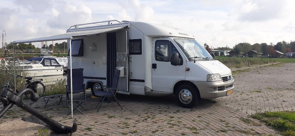 Knaus - Weinsberg camper met binnen stalling !, Ringverwarming, Fiat, Gaslek-detector, Treinzit