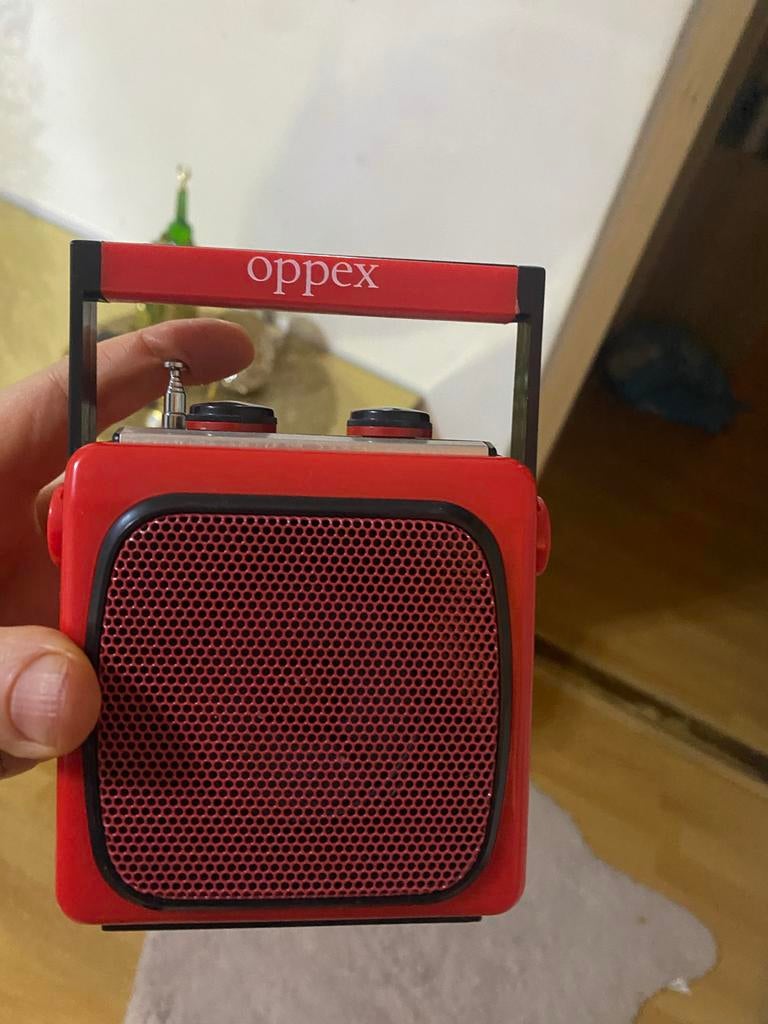 Opex radio rood, Ophalen, Gebruikt, Radio