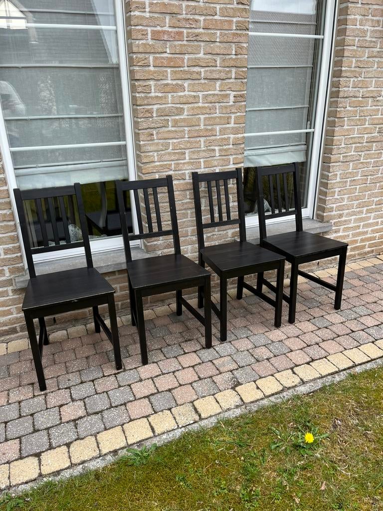 4 leuke Ikea Stoeltjes, Huis en Inrichting, Stoelen, Ophalen, Zo goed als nieuw, Wit, Twee