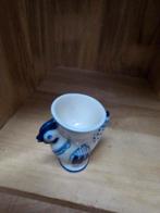 Antiek Delfts Blauw Kippen Eierdopje - Handgeschilderd, Ophalen of Verzenden
