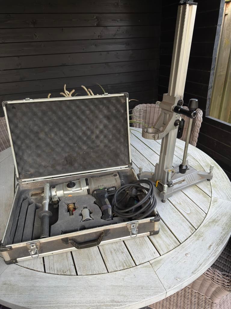 Carat diamantboormachine diamant betonboor statief, Ophalen of Verzenden, Gebruikt, Kolomboormachine