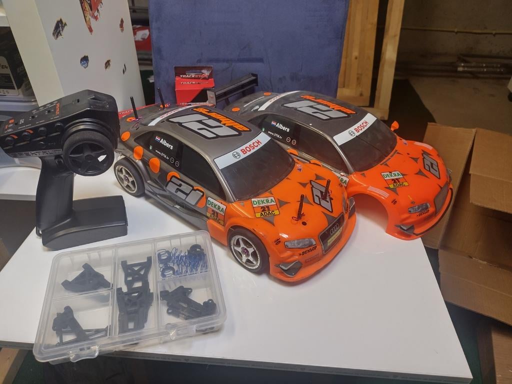 Himoto 1:10 onroad wedstrijd auto. Zeer compleet., Hobby en Vrije tijd, Modelbouw | Radiografisch | Auto's, Ophalen of Verzenden