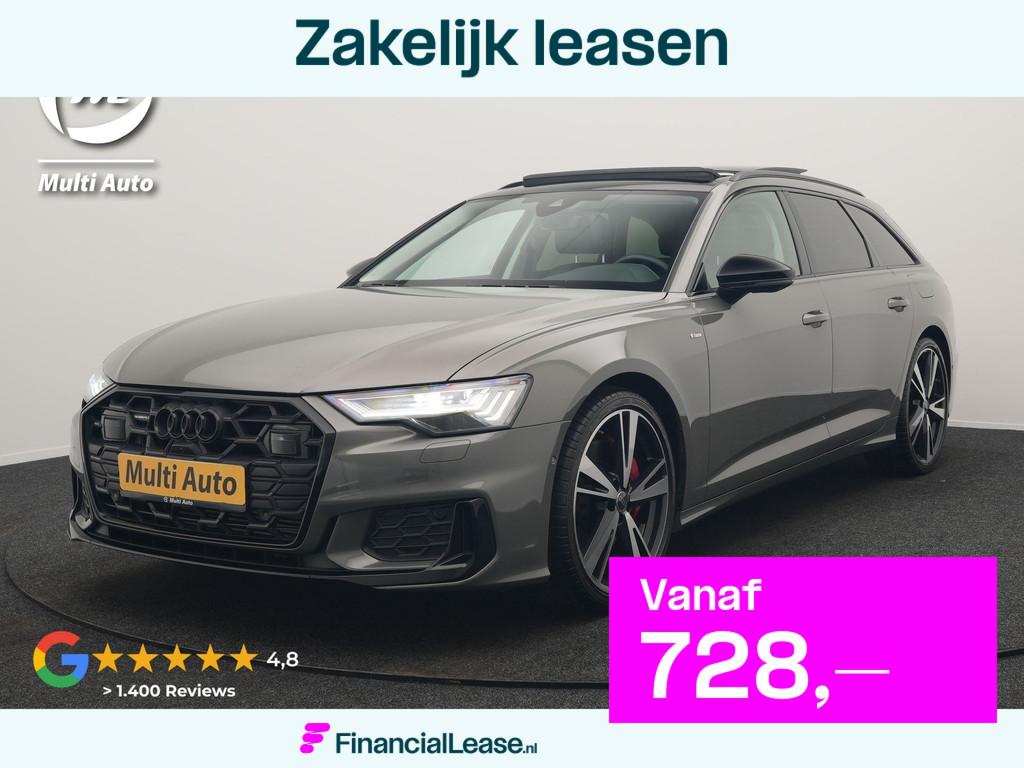 Audi A6 Avant 55 TFSI e Quattro Facelift S Line Competition, Auto's, Audi, Bedrijf, Lease, Financial lease, A6, 360° camera, 4x4