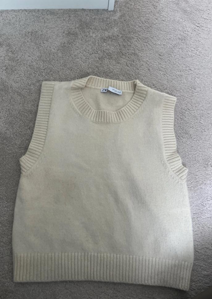 Gilet wit van de Zara, Kleding | Dames, Wit, Ophalen of Verzenden, Gedragen, Maat 36 (S)