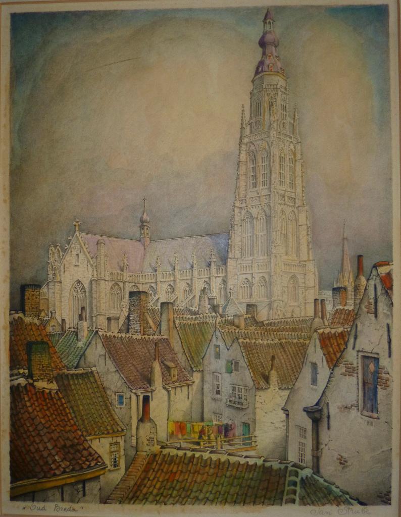 Litho van Jan Strube, Ophalen