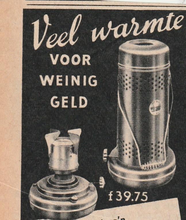 retro reclame 1952 Pitsos petroleum kooktoestel jaren 50, Verzenden, Overige typen