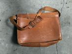 Vintage Leren Boekentas / Schoudertas - Bruin, Overige merken, Gebruikt, Bruin, Ophalen of Verzenden